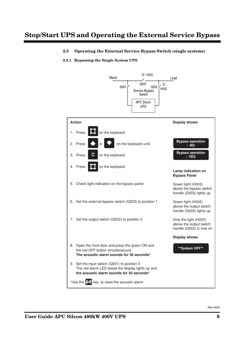 American Power Conversion 480kW400V User Manual | Page 9 / 32