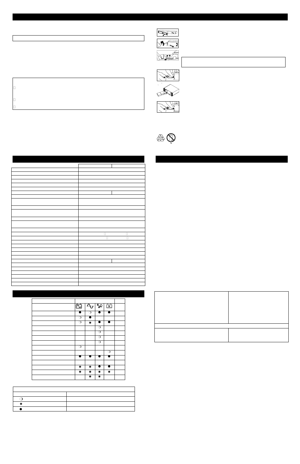 Replacing the battery pack, Specifications, Leds and audible alarms | Service | American Power Conversion 250/450 User Manual | Page 2 / 2
