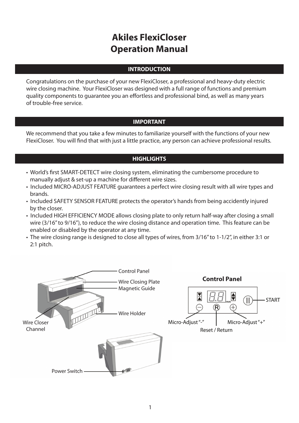 Akiles FlexiCloser User Manual | 4 pages