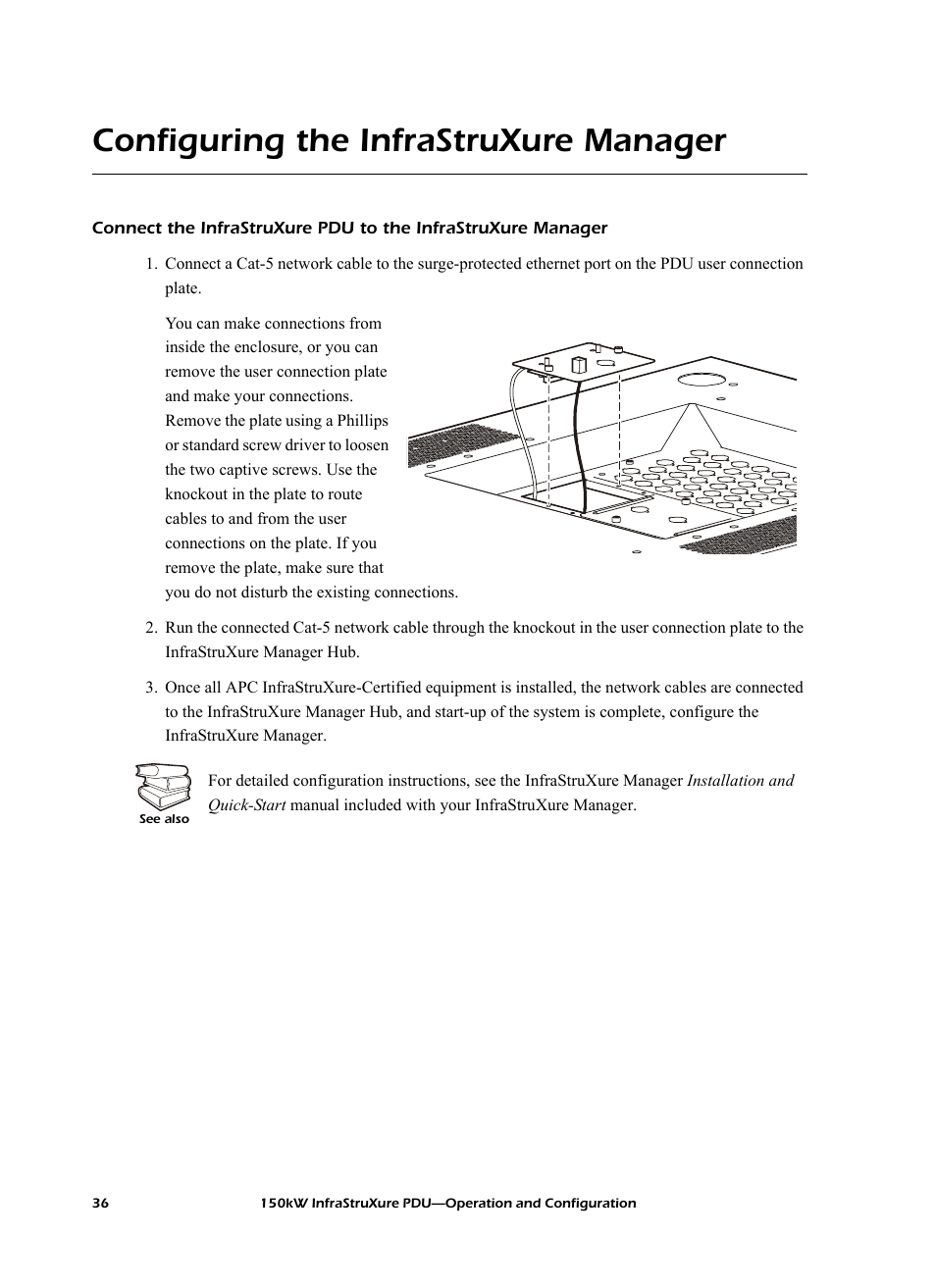 Configuring the infrastruxure manager | American Power Conversion PD150G6F User Manual | Page 44 / 84