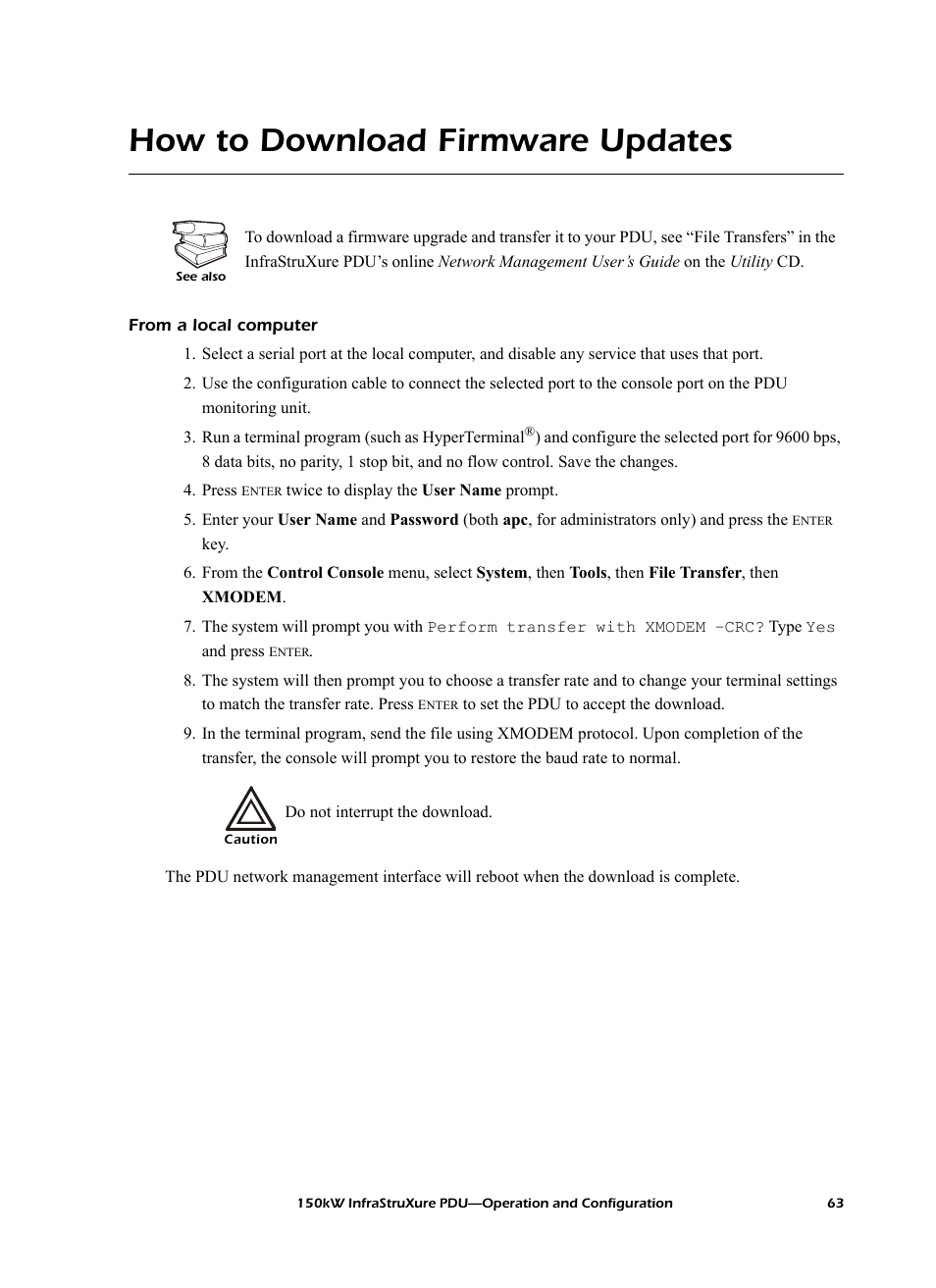 How to download firmware updates | American Power Conversion PD150G6F User Manual | Page 71 / 84