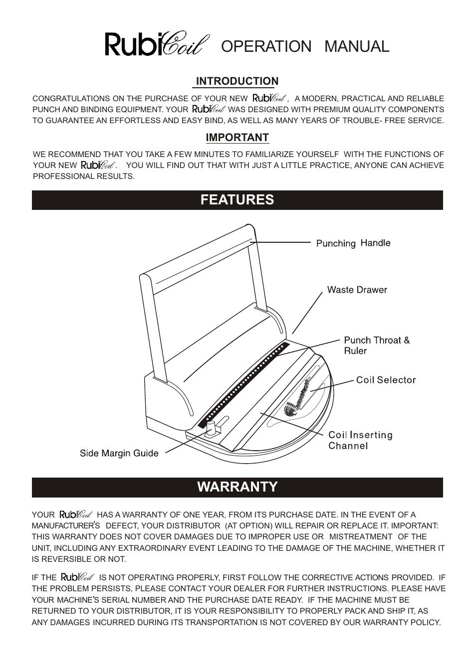 Akiles RubiCoil User Manual | 2 pages