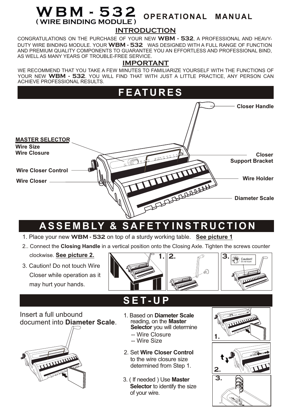 Akiles WBM-532 User Manual | 2 pages