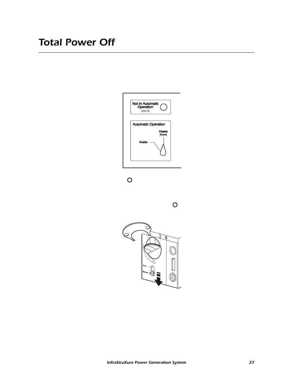 Total power off | American Power Conversion 250 A User Manual | Page 37 / 100