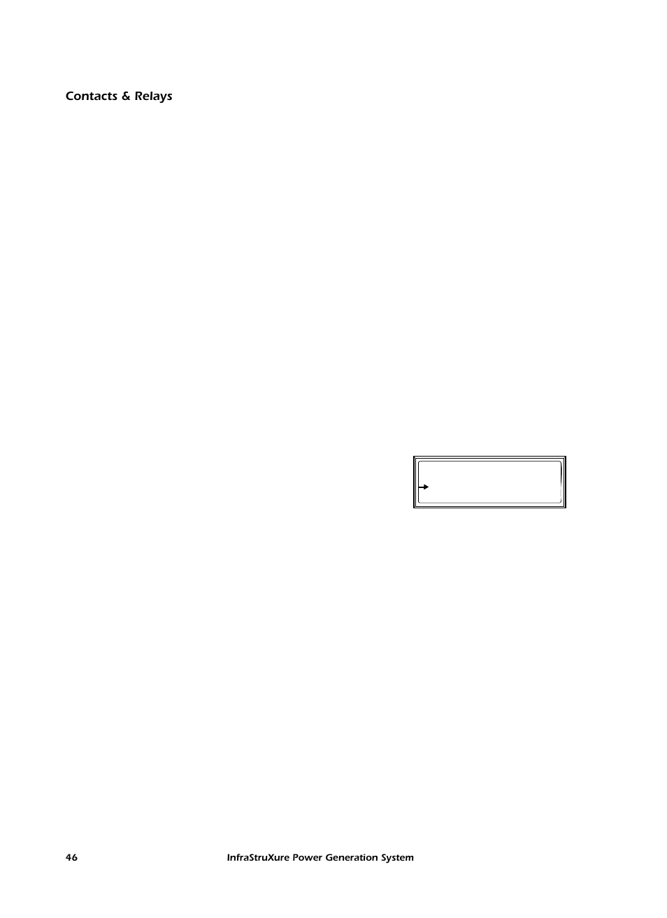 Contacts & relays | American Power Conversion 250 A User Manual | Page 56 / 100