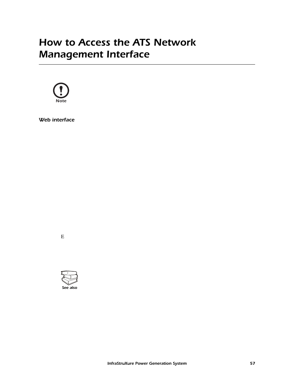 How to access the ats network management interface, Web interface | American Power Conversion 250 A User Manual | Page 67 / 100