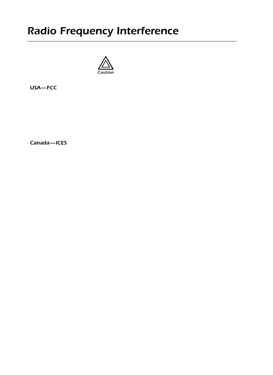 Radio frequency interference | American Power Conversion 250 A User Manual | Page 99 / 100