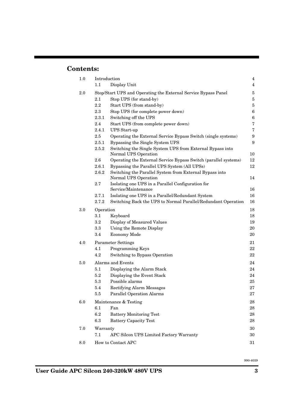 American Power Conversion 240-320kW 480V User Manual | Page 3 / 31