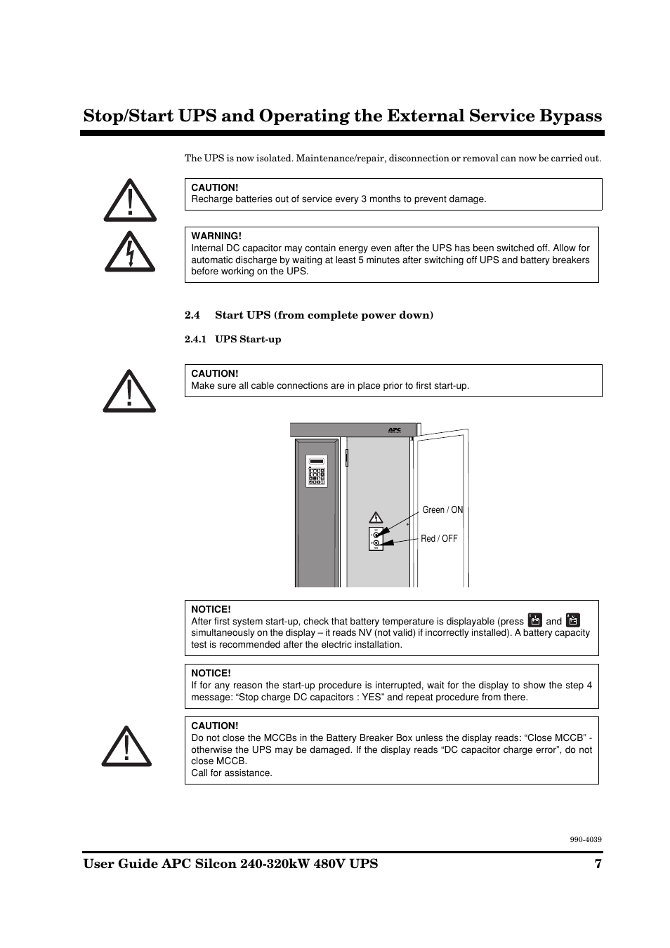 American Power Conversion 240-320kW 480V User Manual | Page 7 / 31