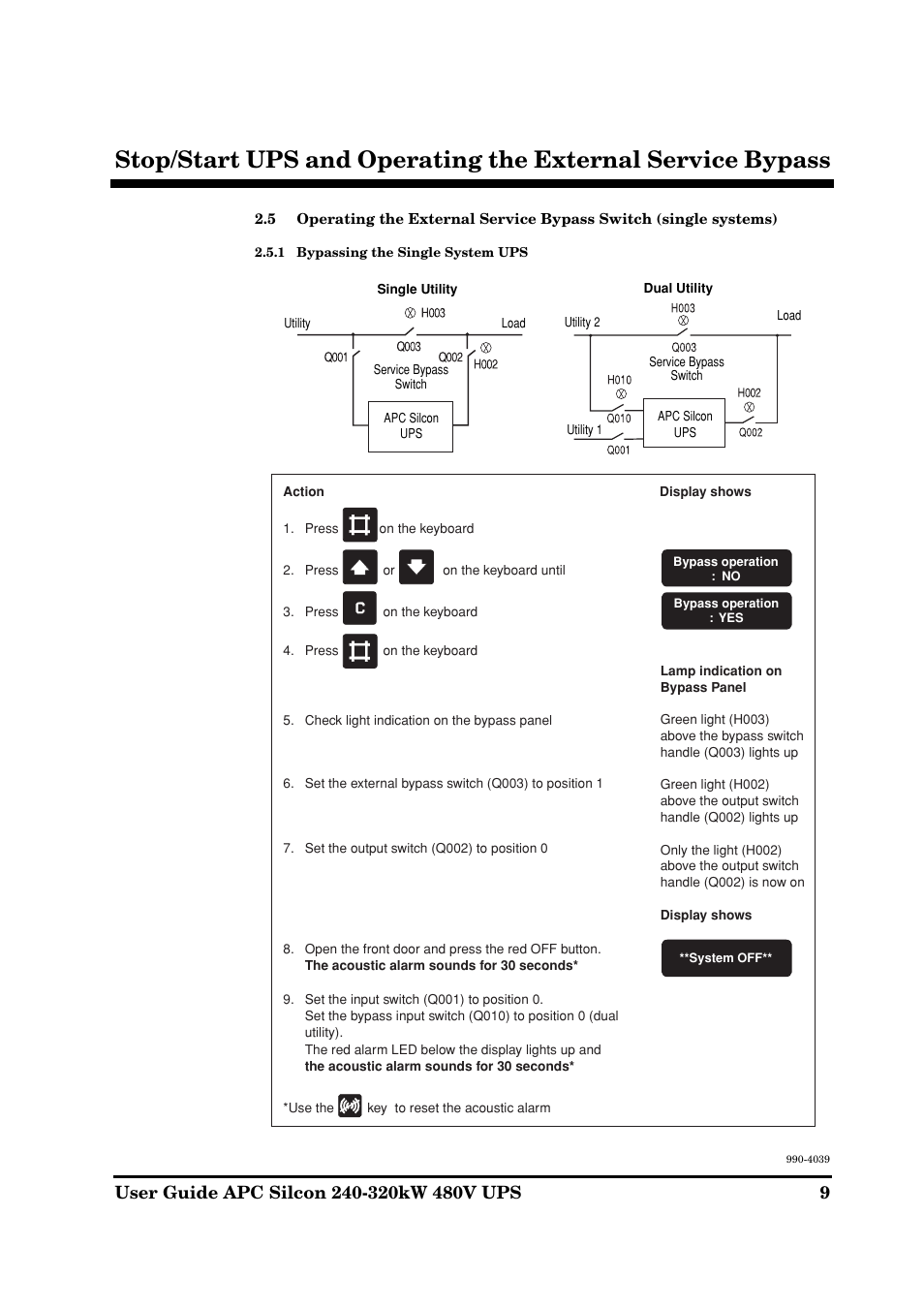 American Power Conversion 240-320kW 480V User Manual | Page 9 / 31