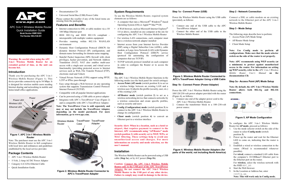 American Power Conversion WMR1000G User Manual | 2 pages