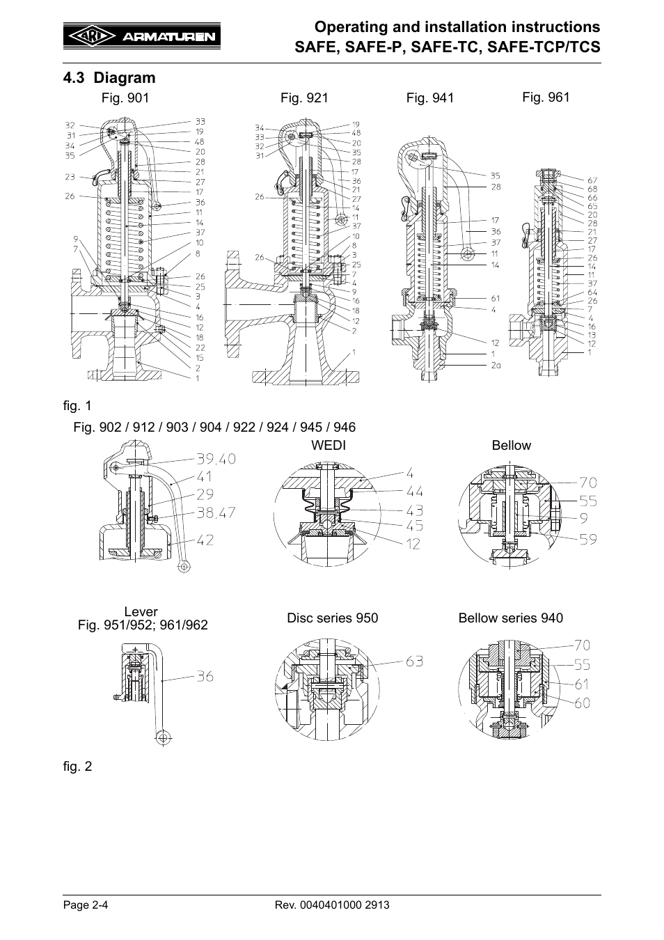 3 diagram, 3 diagram -4 | ARI Armaturen SAFE-TCP/TCS950 EN User Manual | Page 4 / 18
