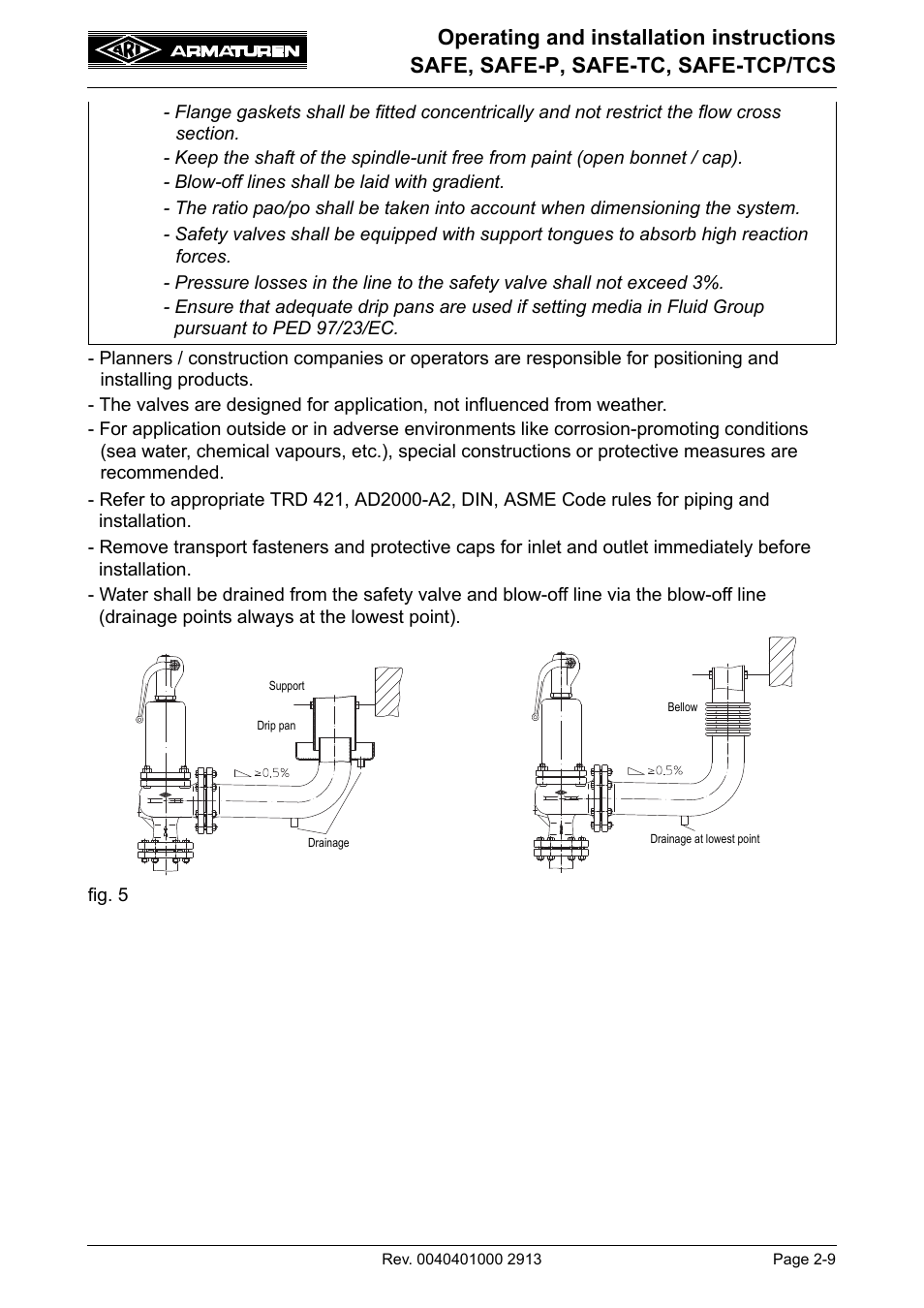 ARI Armaturen SAFE-TCP/TCS950 EN User Manual | Page 9 / 18