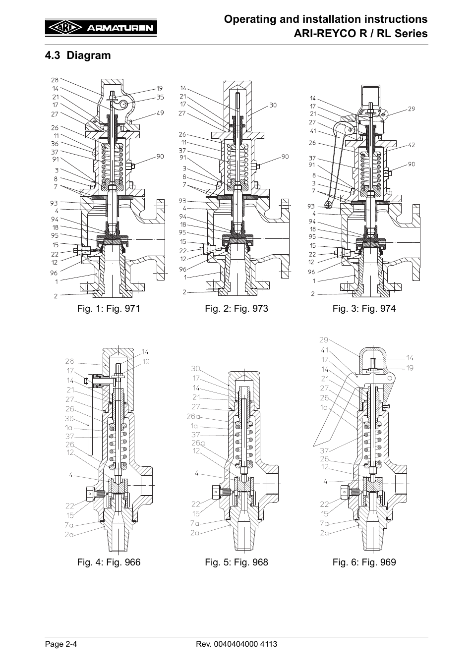 3 diagram, 3 diagram -4 | ARI Armaturen ARI REYCO RL969 EN User Manual | Page 4 / 18