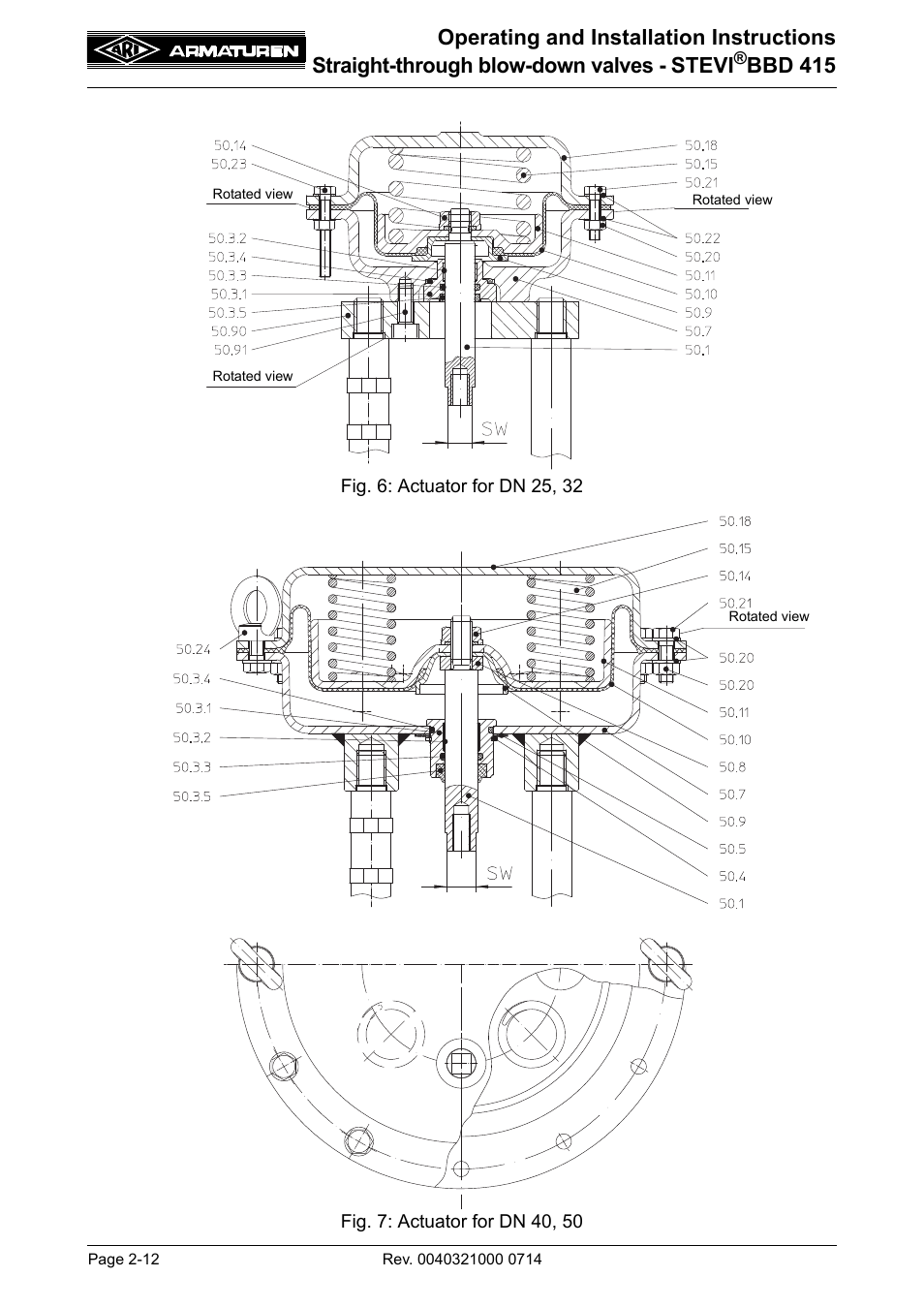 Bbd 415 | ARI Armaturen STEVI BBD 415 DN 25-50 EN User Manual | Page 12 / 18