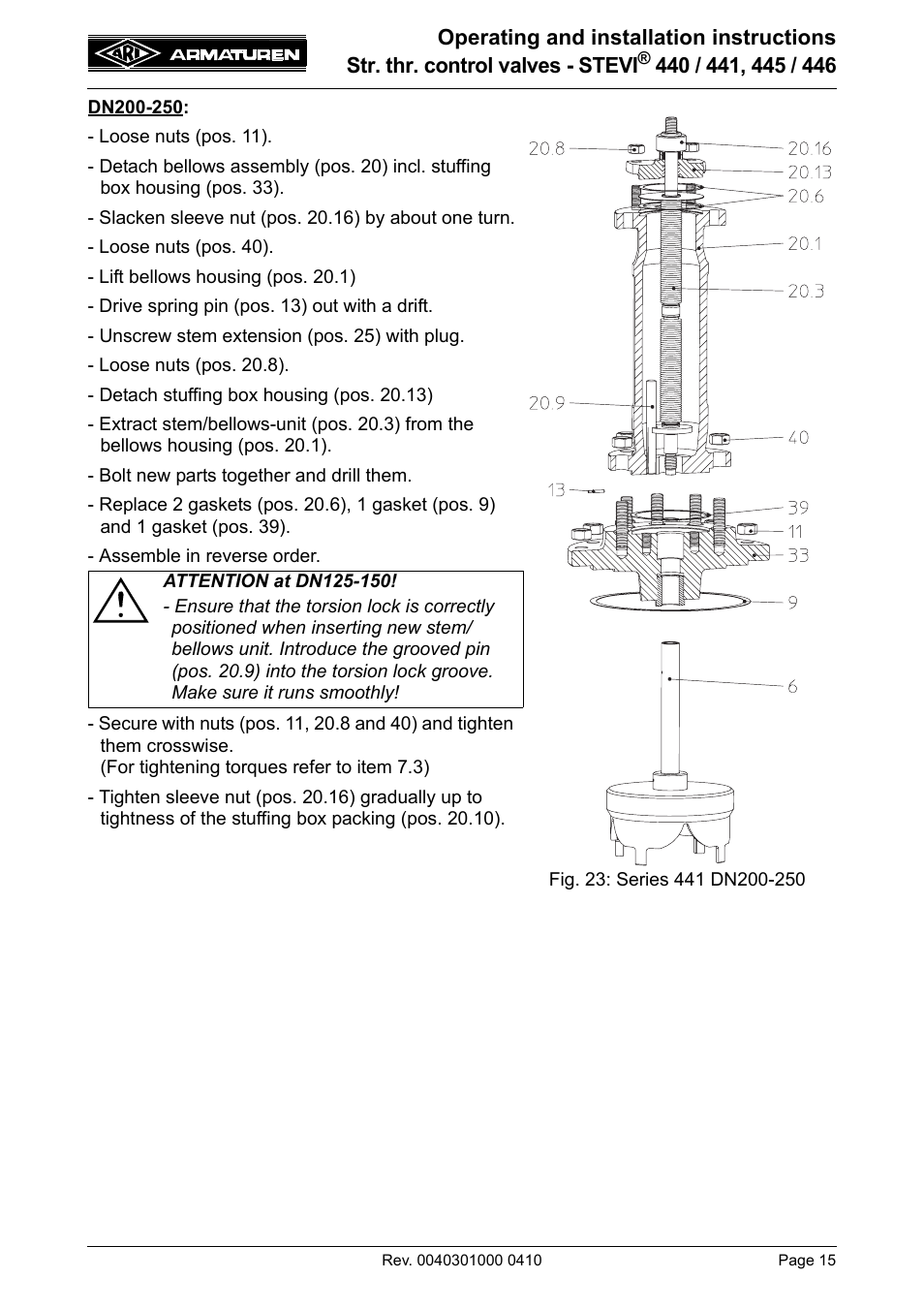 ARI Armaturen STEVI 446 EN User Manual | Page 15 / 21