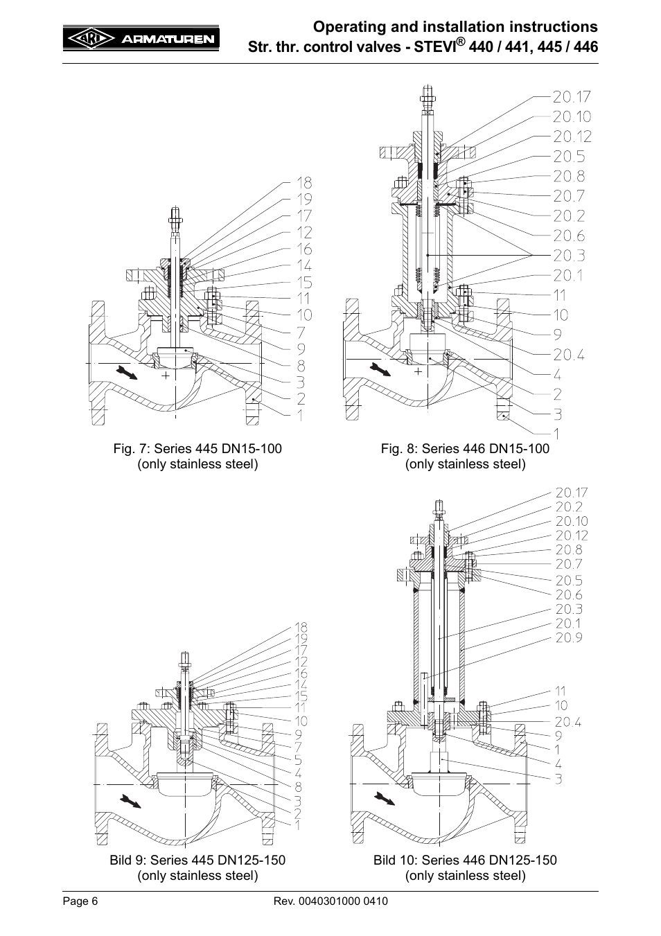 ARI Armaturen STEVI 446 EN User Manual | Page 6 / 21