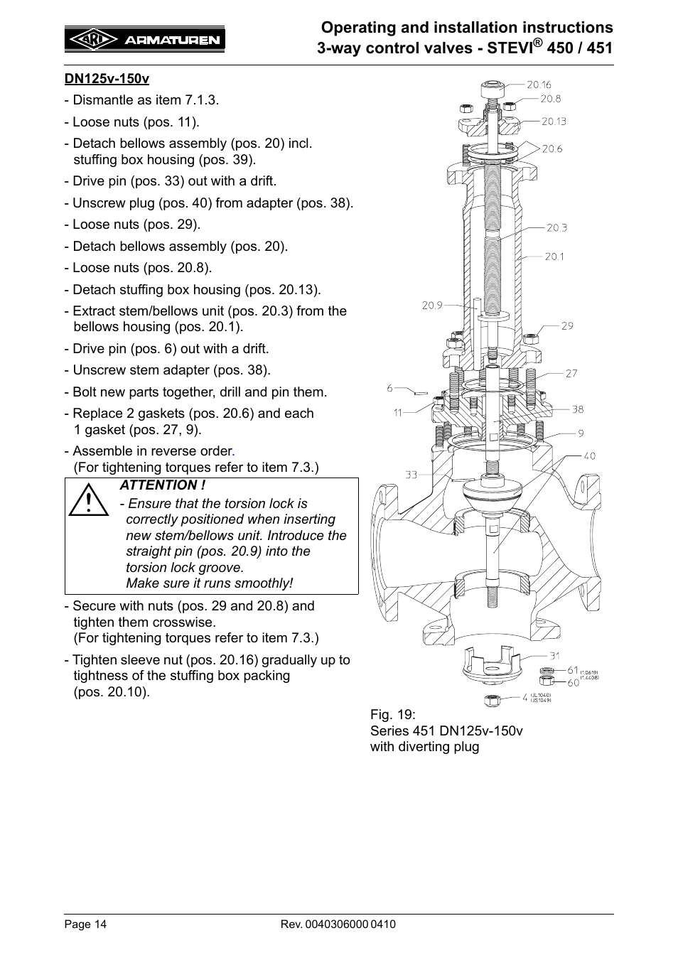 ARI Armaturen STEVI 451 EN User Manual | Page 14 / 22