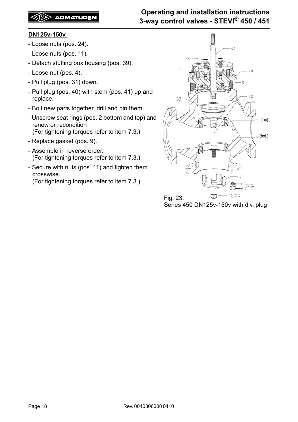 ARI Armaturen STEVI 451 EN User Manual | Page 18 / 22