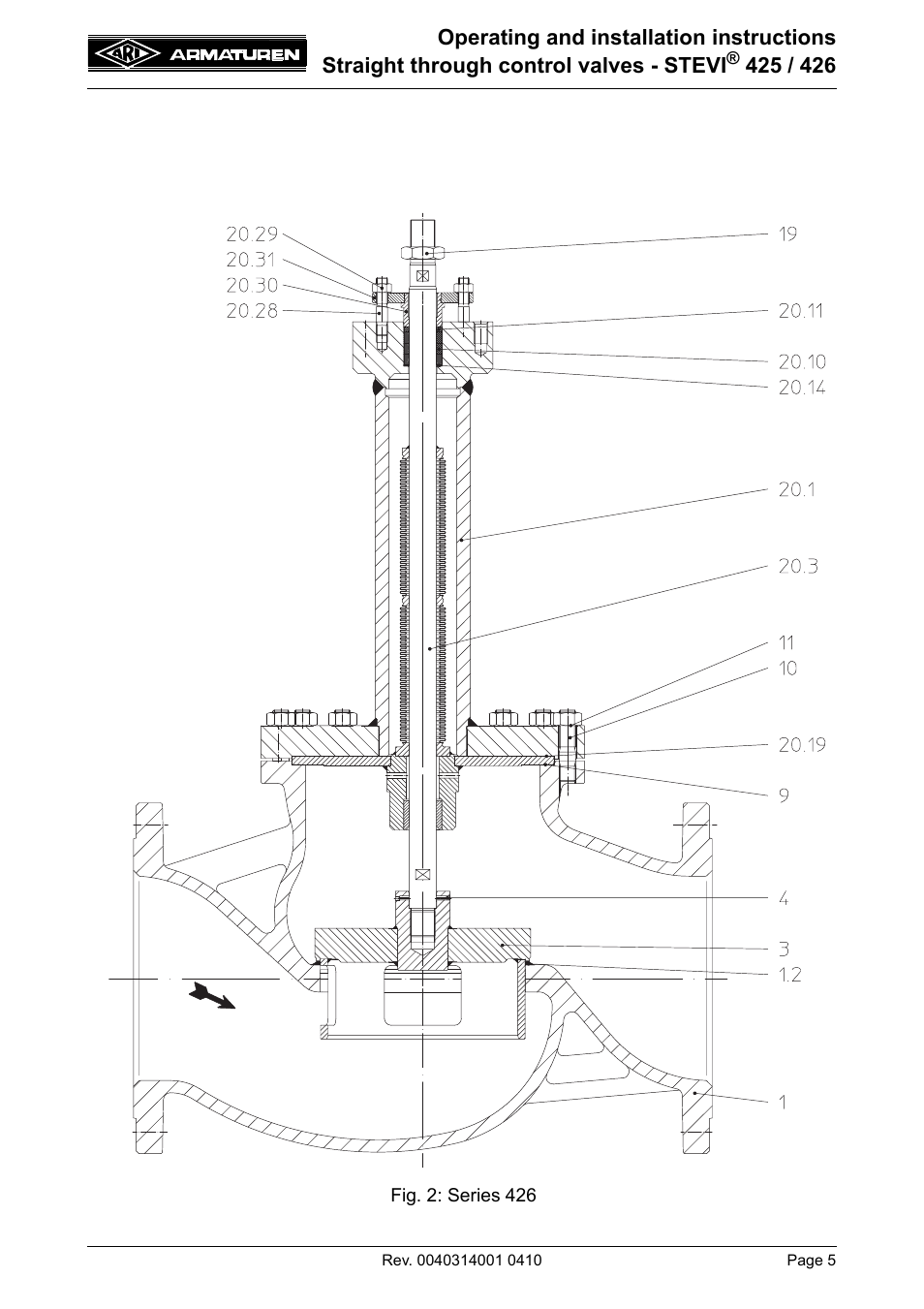 ARI Armaturen STEVI 426 EN User Manual | Page 5 / 16