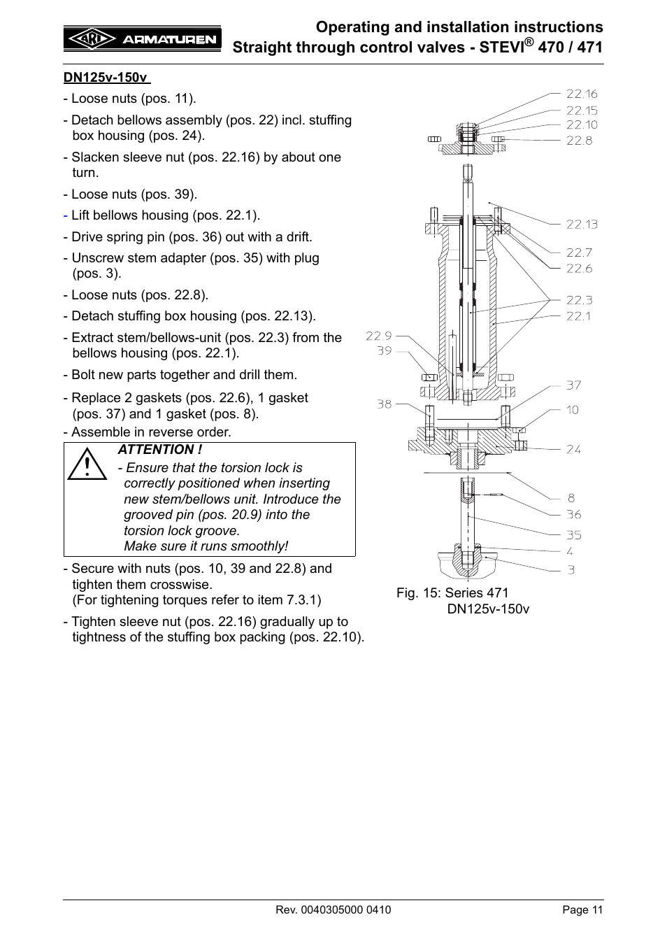 ARI Armaturen STEVI 471 EN User Manual | Page 11 / 16