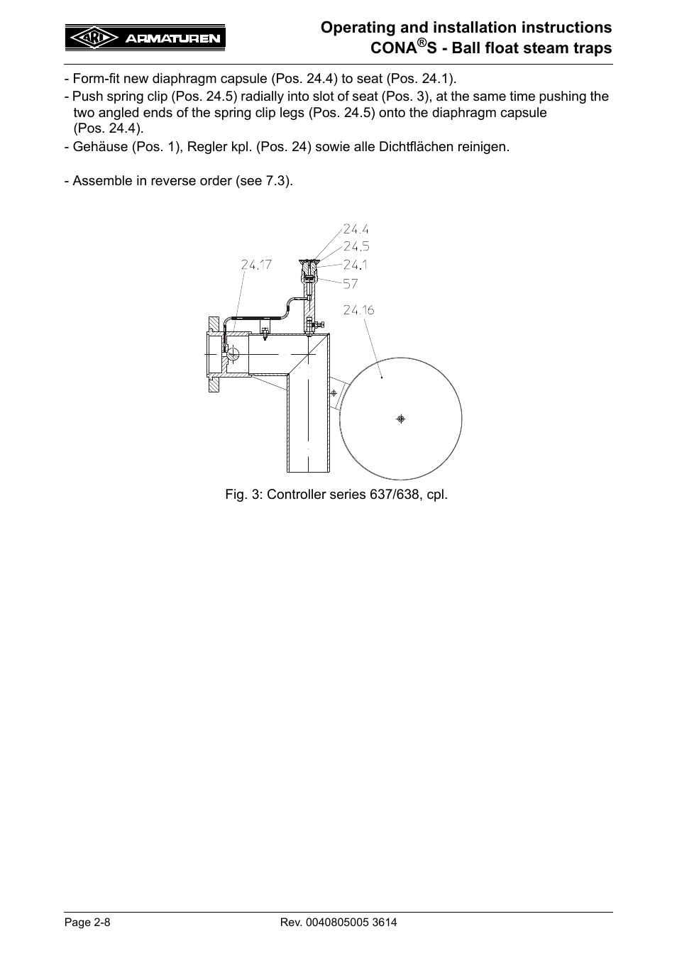 Age 8) | ARI Armaturen CONA S PN40 EN User Manual | Page 8 / 11