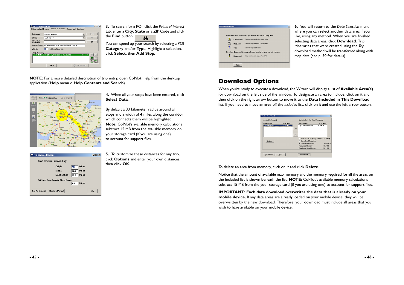 Download options | ALK Technologies CoPilot A780 User Manual | Page 25 / 47