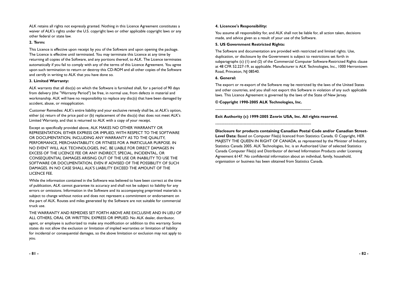 ALK Technologies CoPilot A780 User Manual | Page 43 / 47