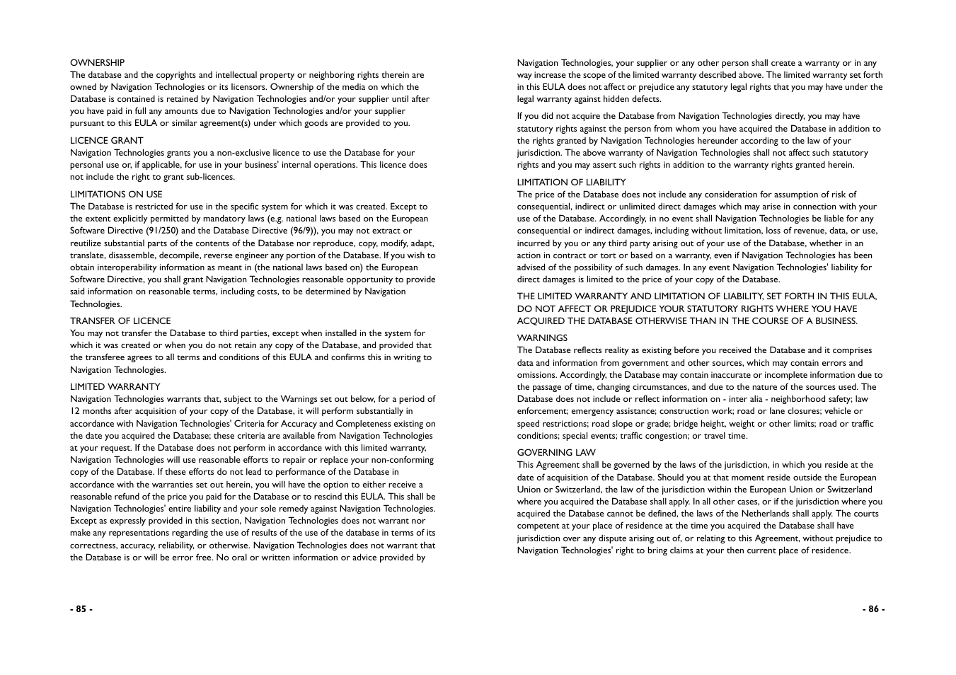 ALK Technologies CoPilot A780 User Manual | Page 45 / 47