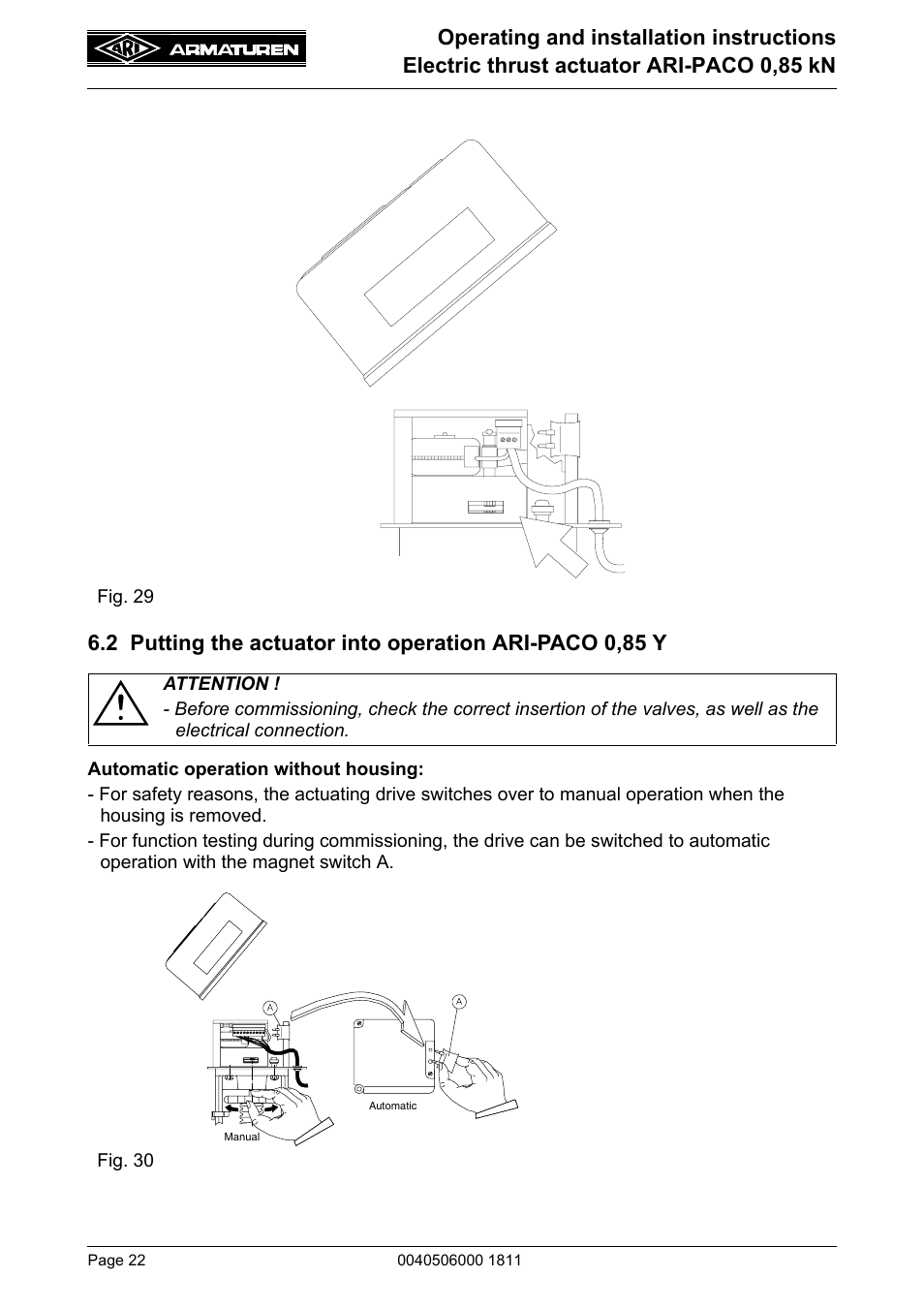 ARI Armaturen ARI-PACO 0,85kN EN User Manual | Page 22 / 32