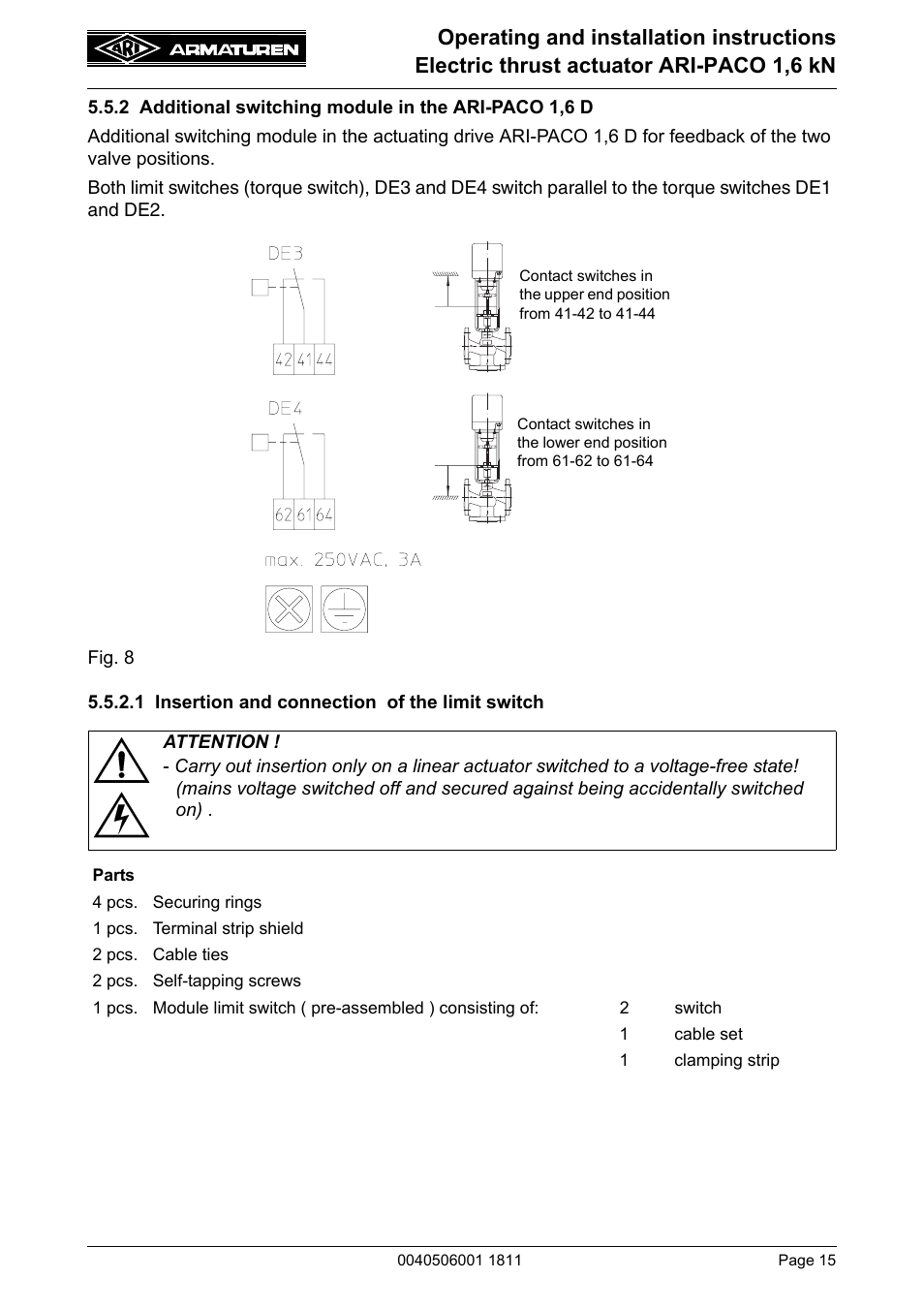 ARI Armaturen ARI-PACO 1,6kN EN User Manual | Page 15 / 24