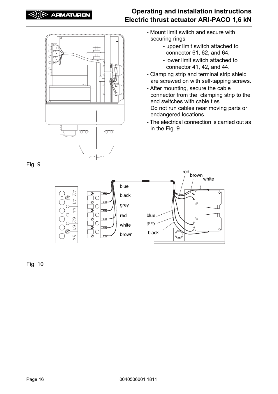 ARI Armaturen ARI-PACO 1,6kN EN User Manual | Page 16 / 24