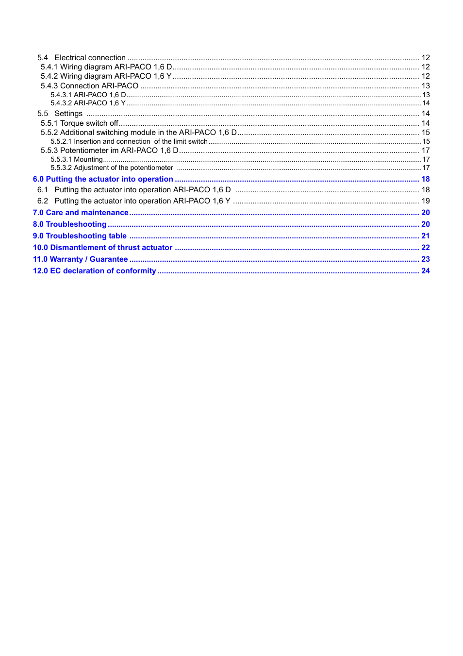 ARI Armaturen ARI-PACO 1,6kN EN User Manual | Page 2 / 24