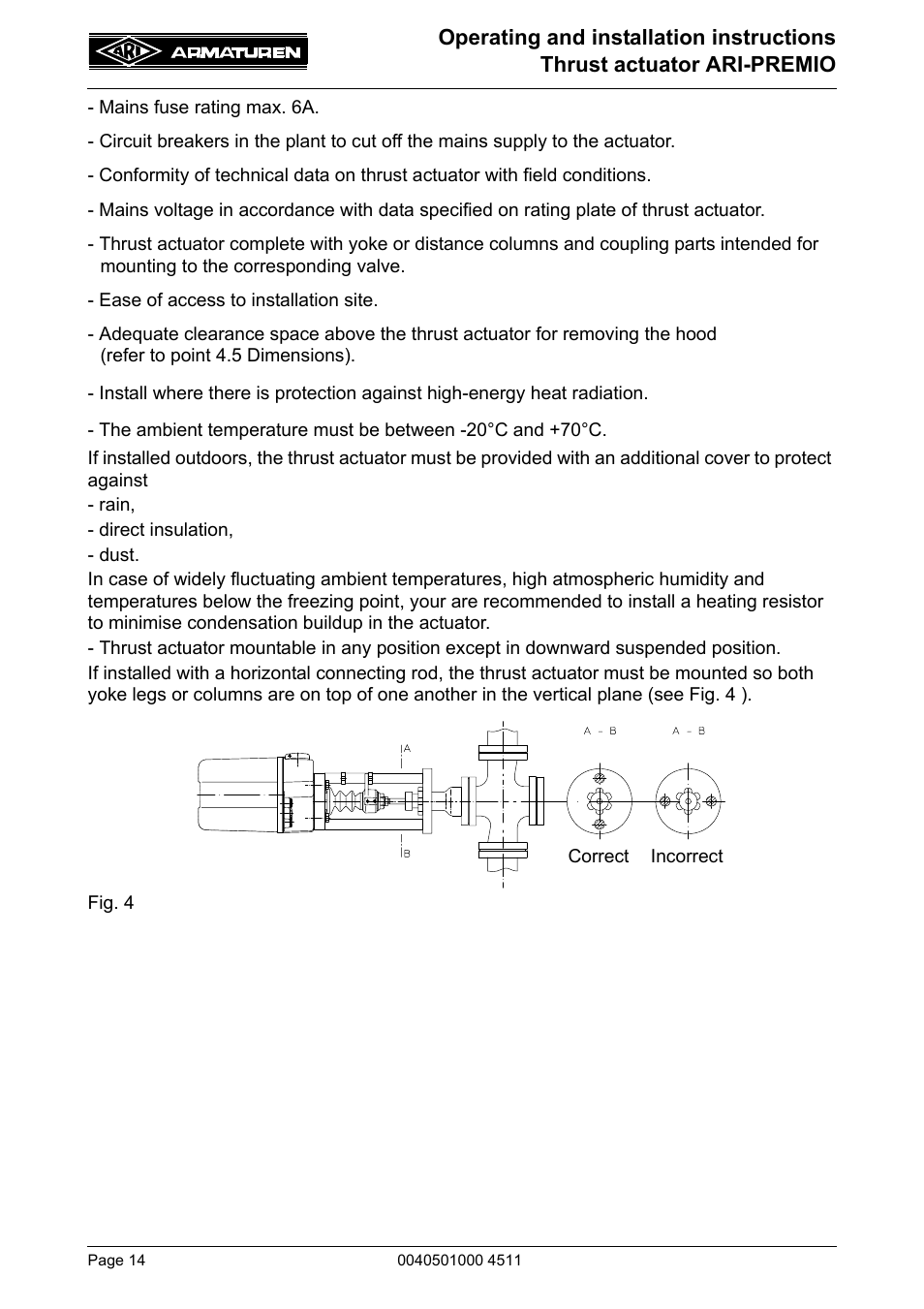 ARI Armaturen ARI-PREMIO User Manual | Page 14 / 54