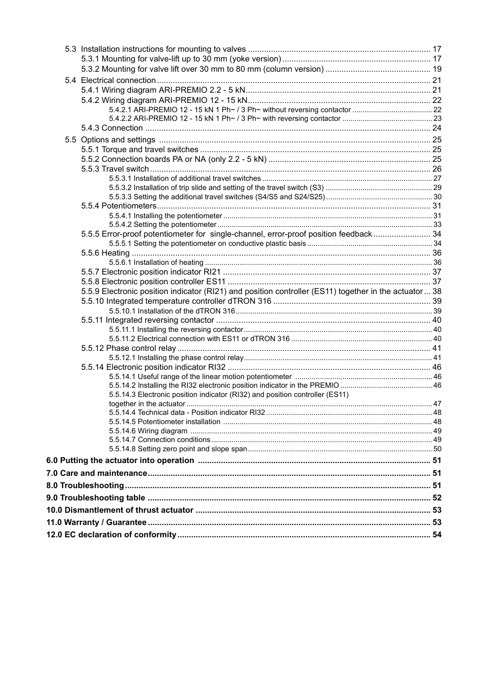 ARI Armaturen ARI-PREMIO User Manual | Page 2 / 54