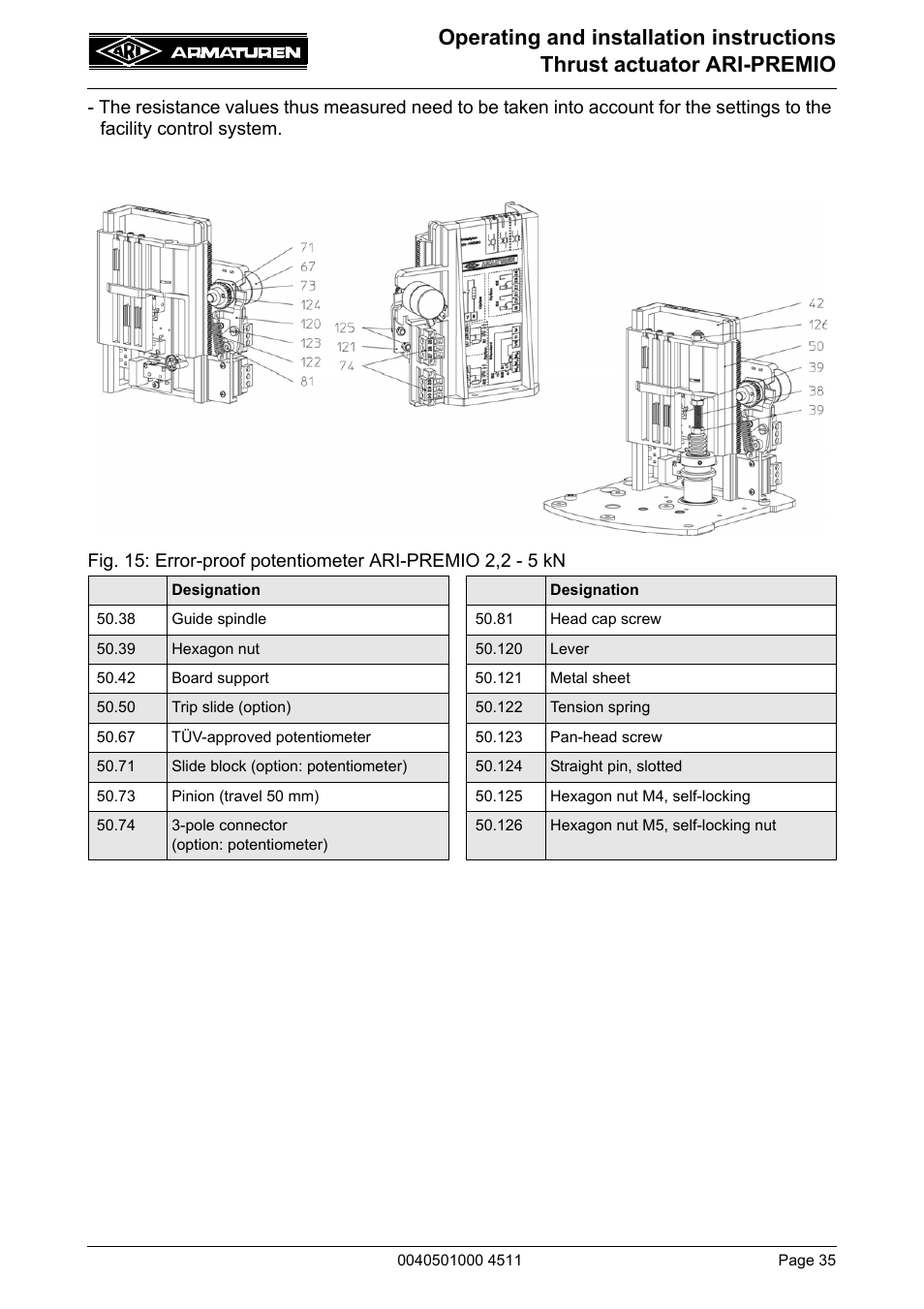 ARI Armaturen ARI-PREMIO User Manual | Page 35 / 54