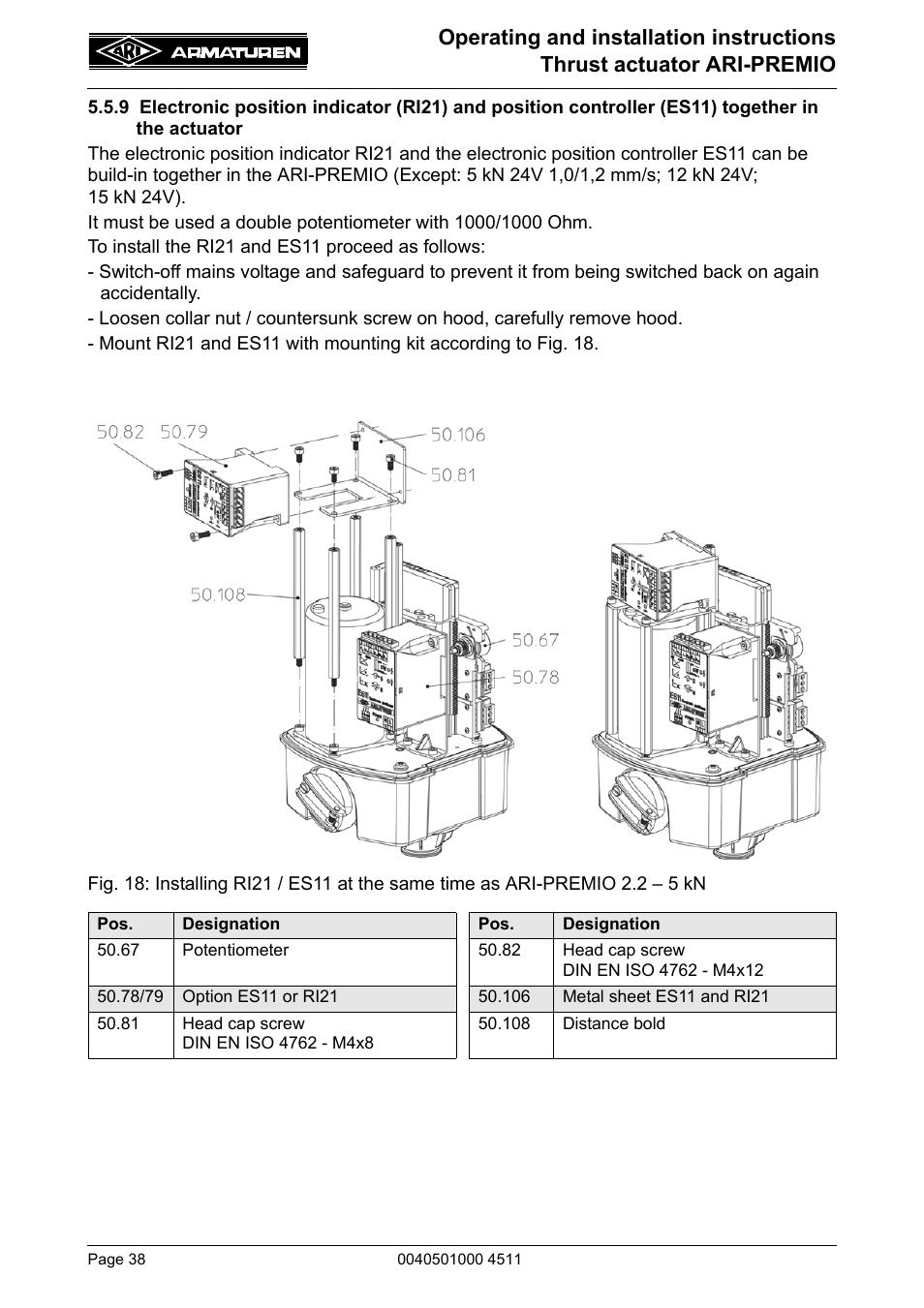 ARI Armaturen ARI-PREMIO User Manual | Page 38 / 54