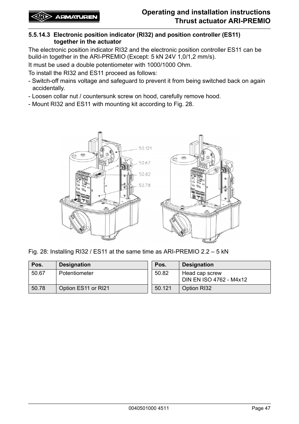 ARI Armaturen ARI-PREMIO User Manual | Page 47 / 54