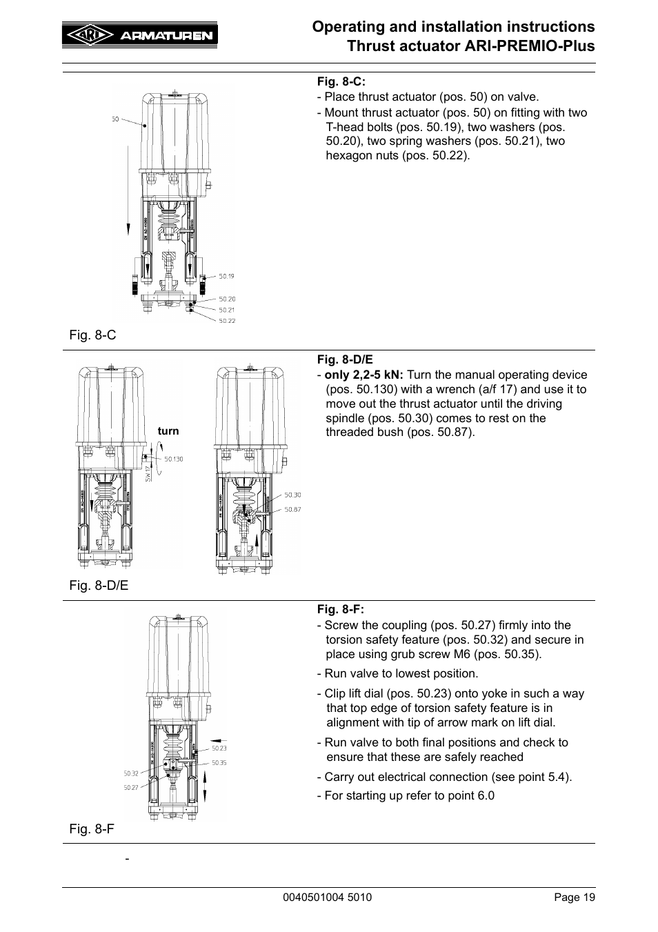 ARI Armaturen ARI-PREMIO Plus EN User Manual | Page 19 / 50