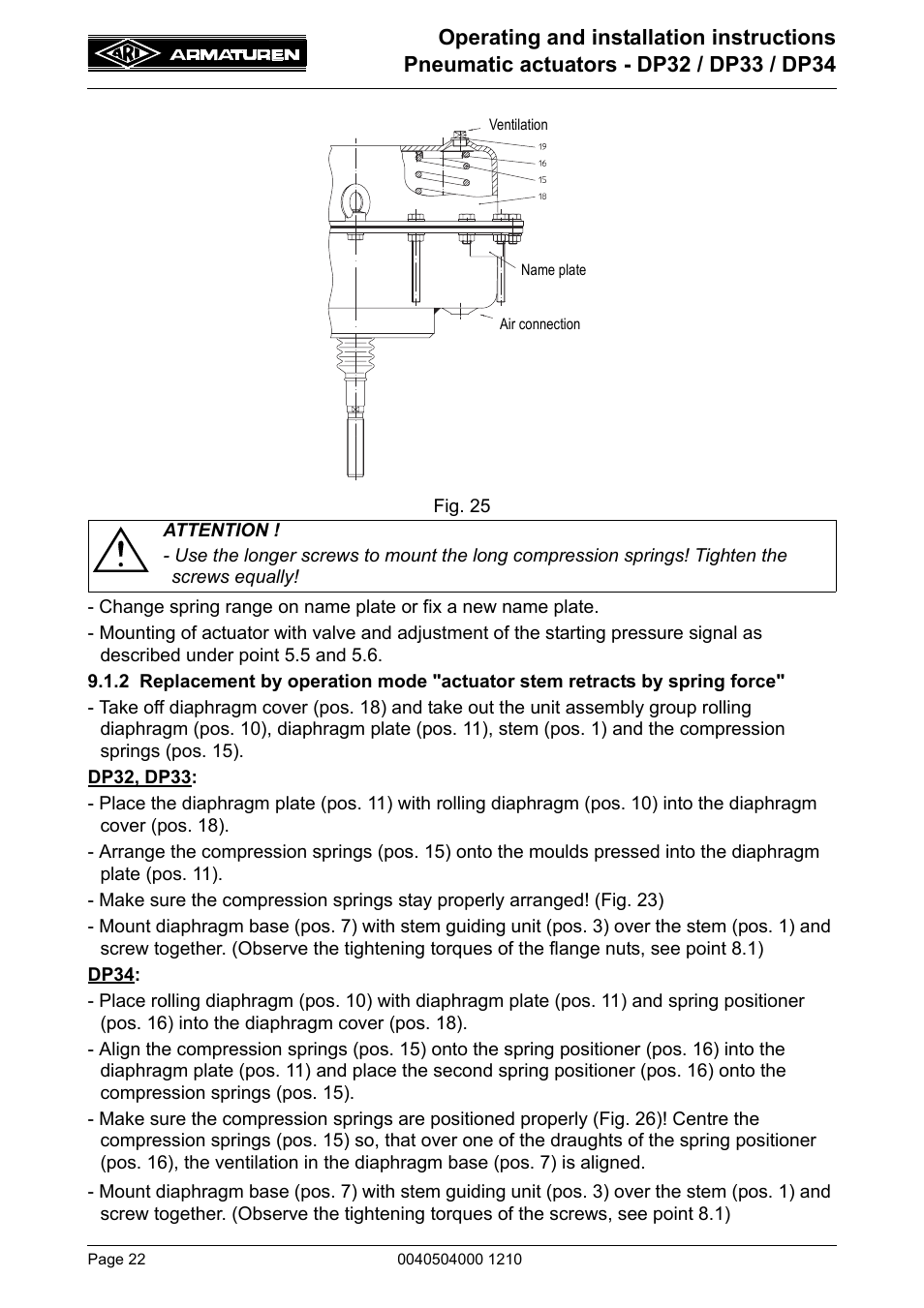 2 rep | ARI Armaturen DP34 EN User Manual | Page 22 / 28