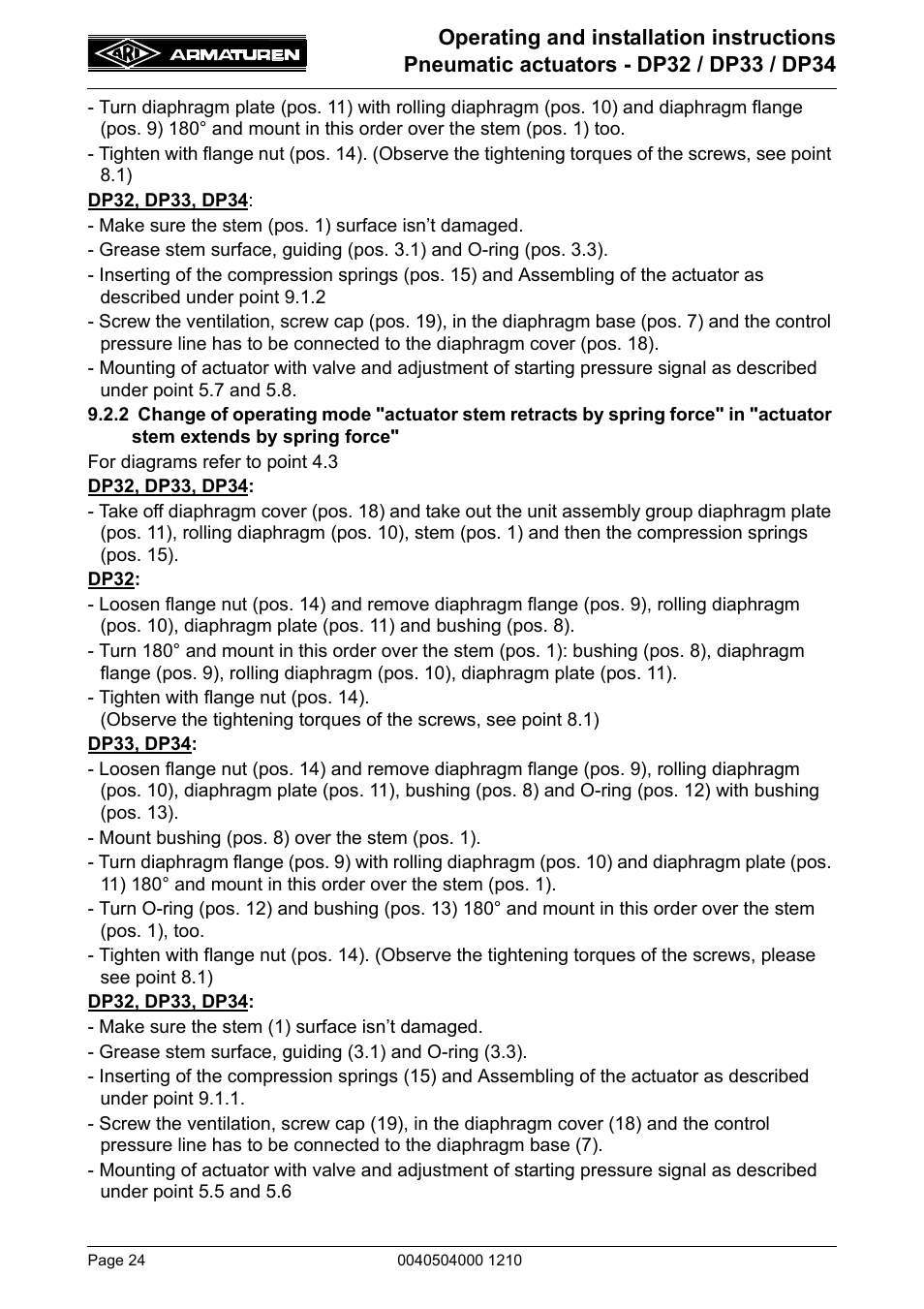2 cha | ARI Armaturen DP34 EN User Manual | Page 24 / 28