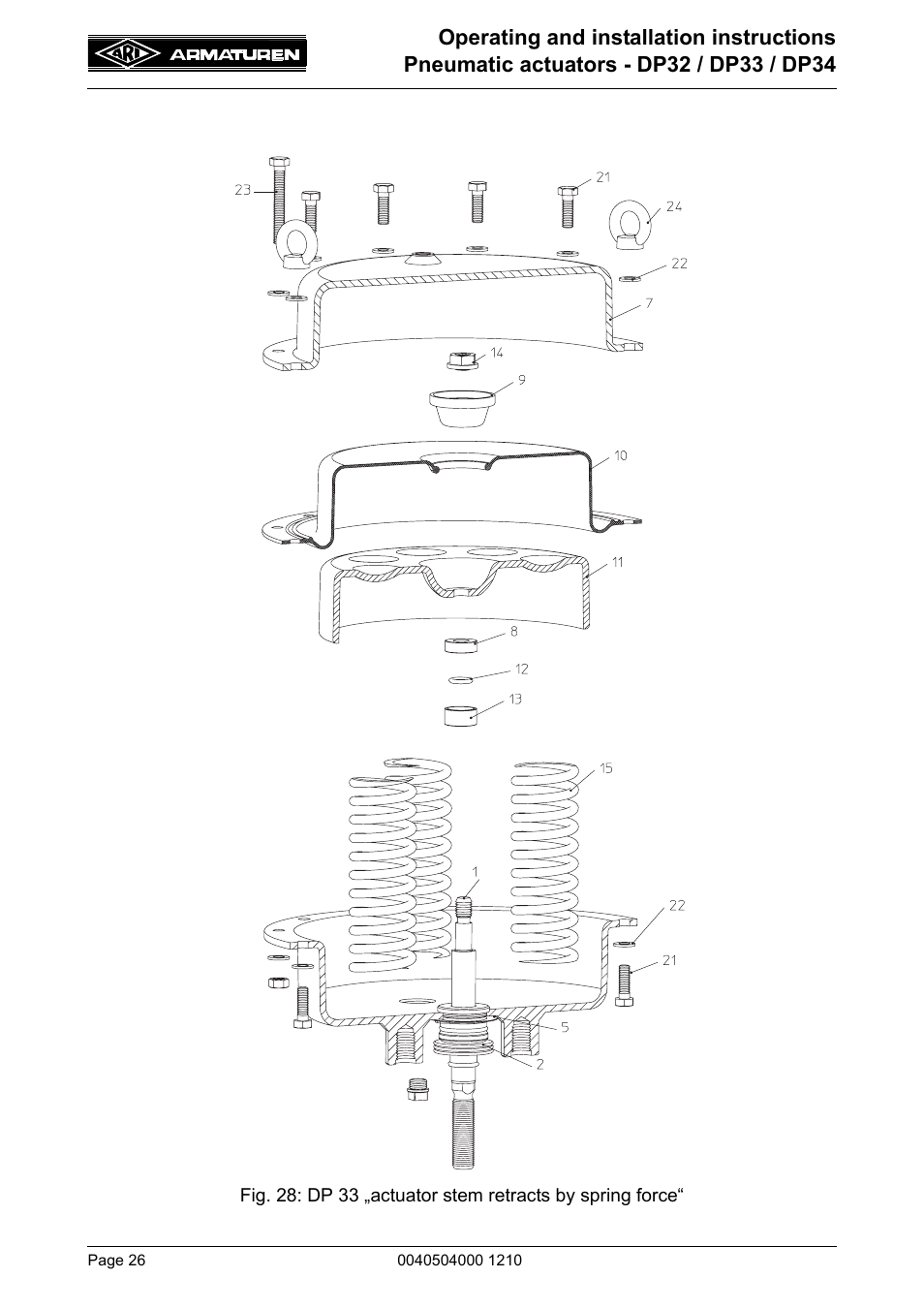 ARI Armaturen DP34 EN User Manual | Page 26 / 28