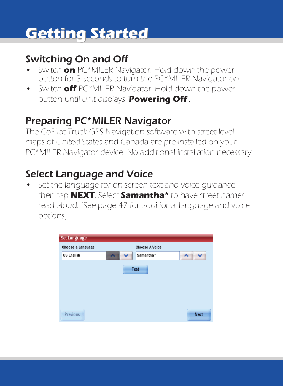 Getting started | ALK Technologies 740 User Manual | Page 10 / 80