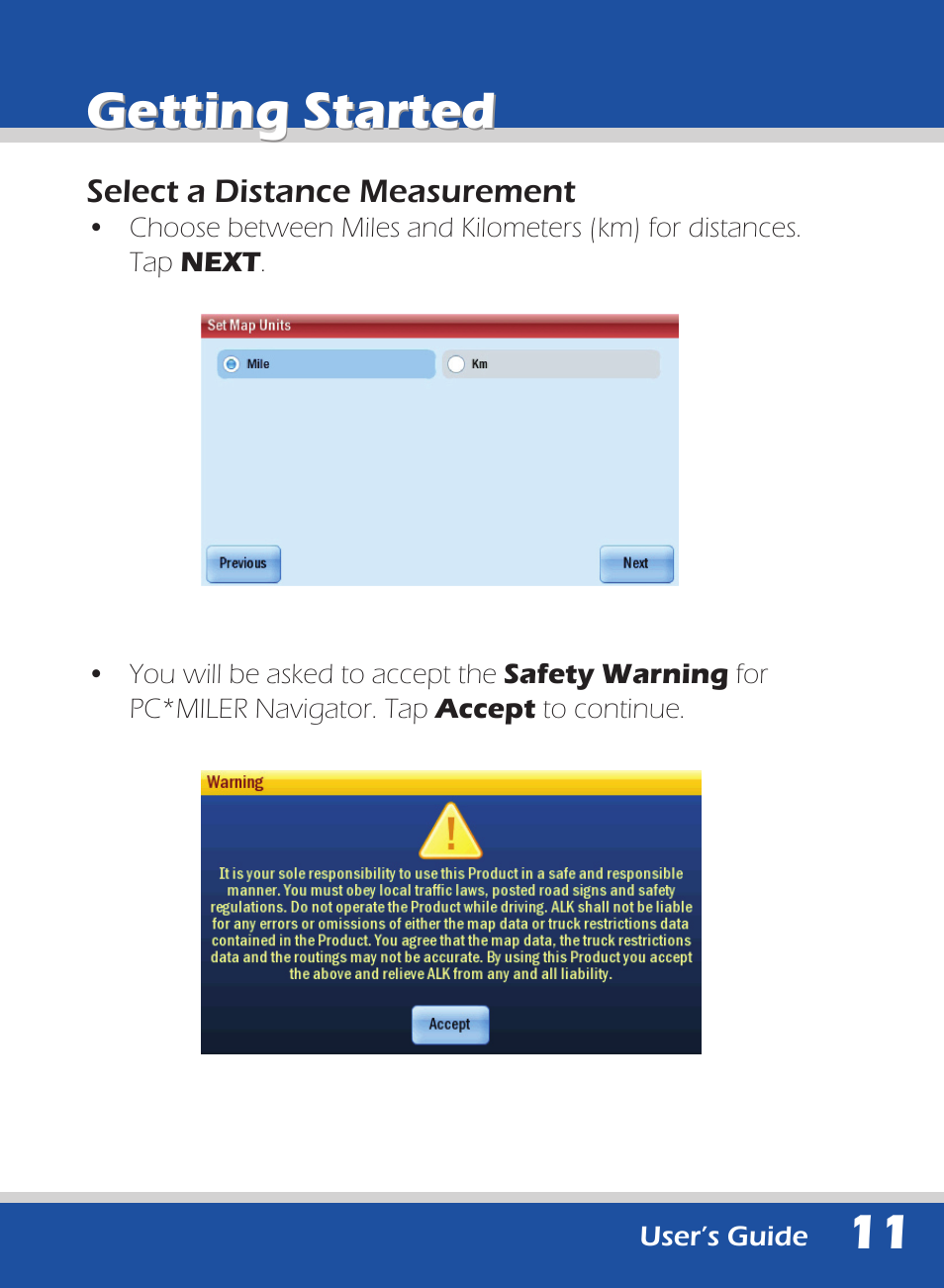 Getting started | ALK Technologies 740 User Manual | Page 11 / 80