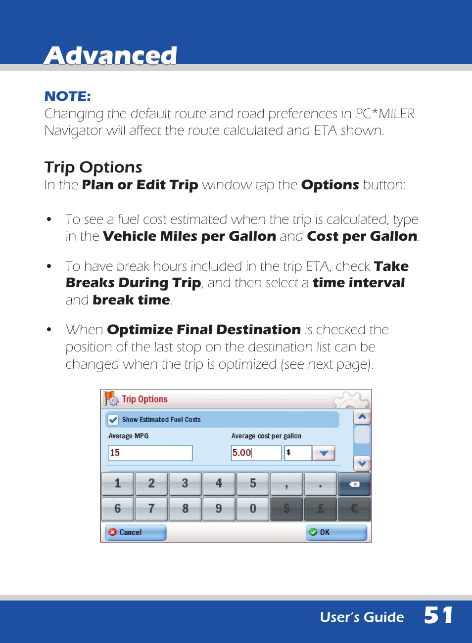 Advanced | ALK Technologies 740 User Manual | Page 51 / 80