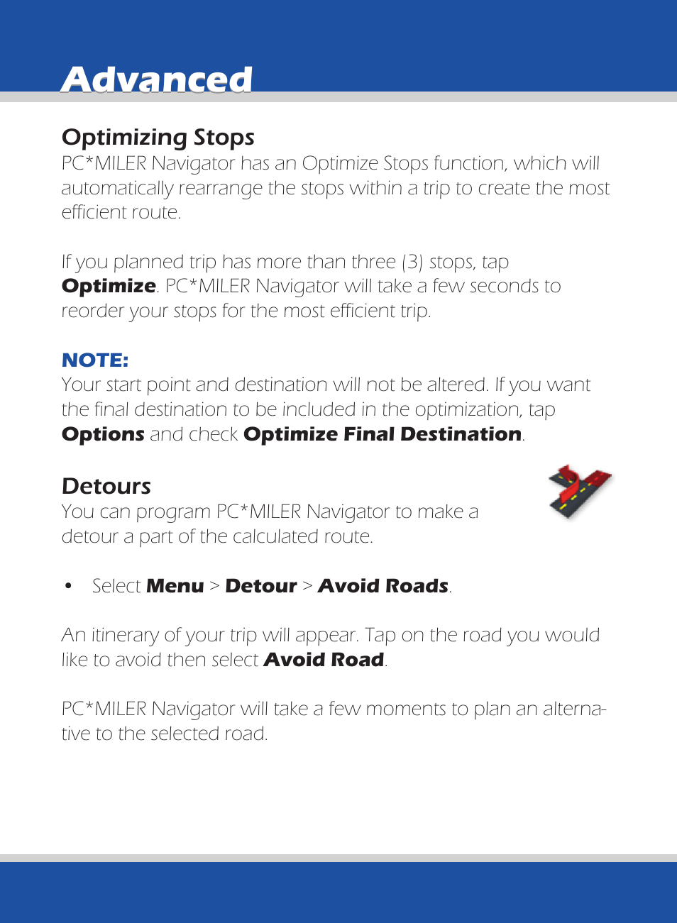 Advanced | ALK Technologies 740 User Manual | Page 52 / 80