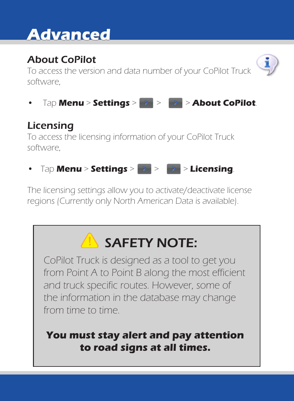Advanced | ALK Technologies 740 User Manual | Page 60 / 80