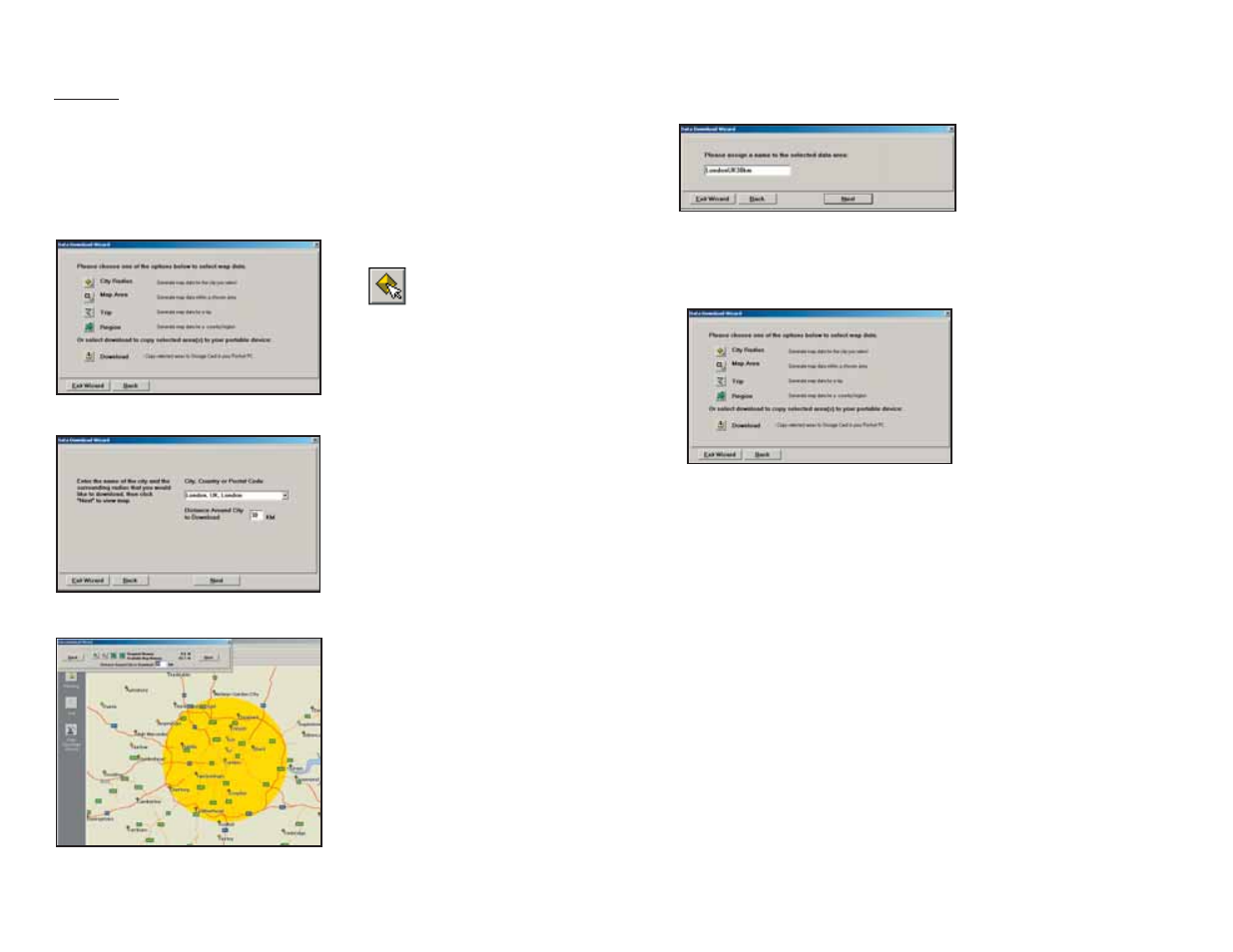 Data download, City radius | ALK Technologies Pocket PC 6 Bluetooth User Manual | Page 11 / 58