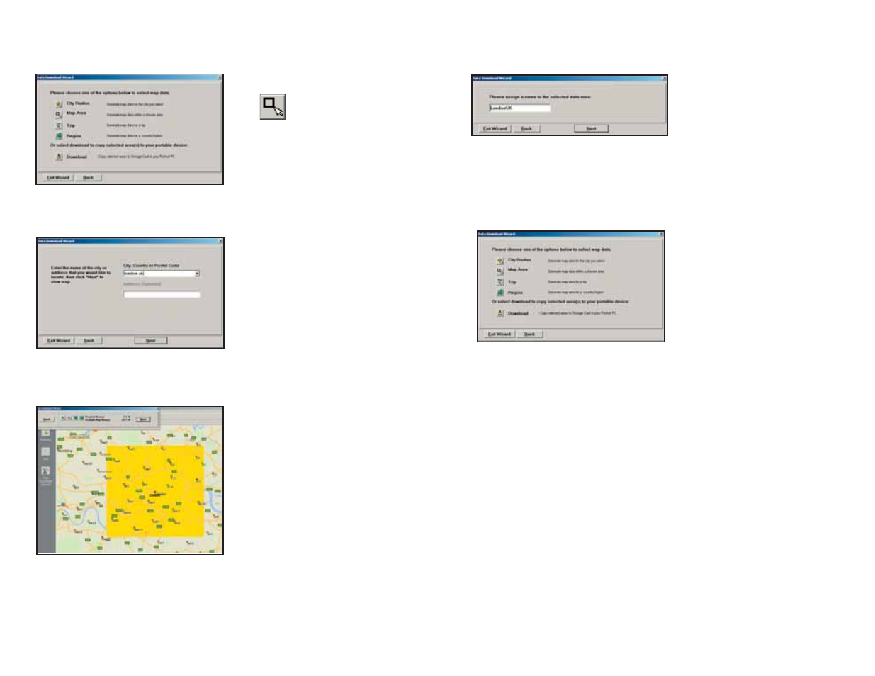 Map area | ALK Technologies Pocket PC 6 Bluetooth User Manual | Page 12 / 58