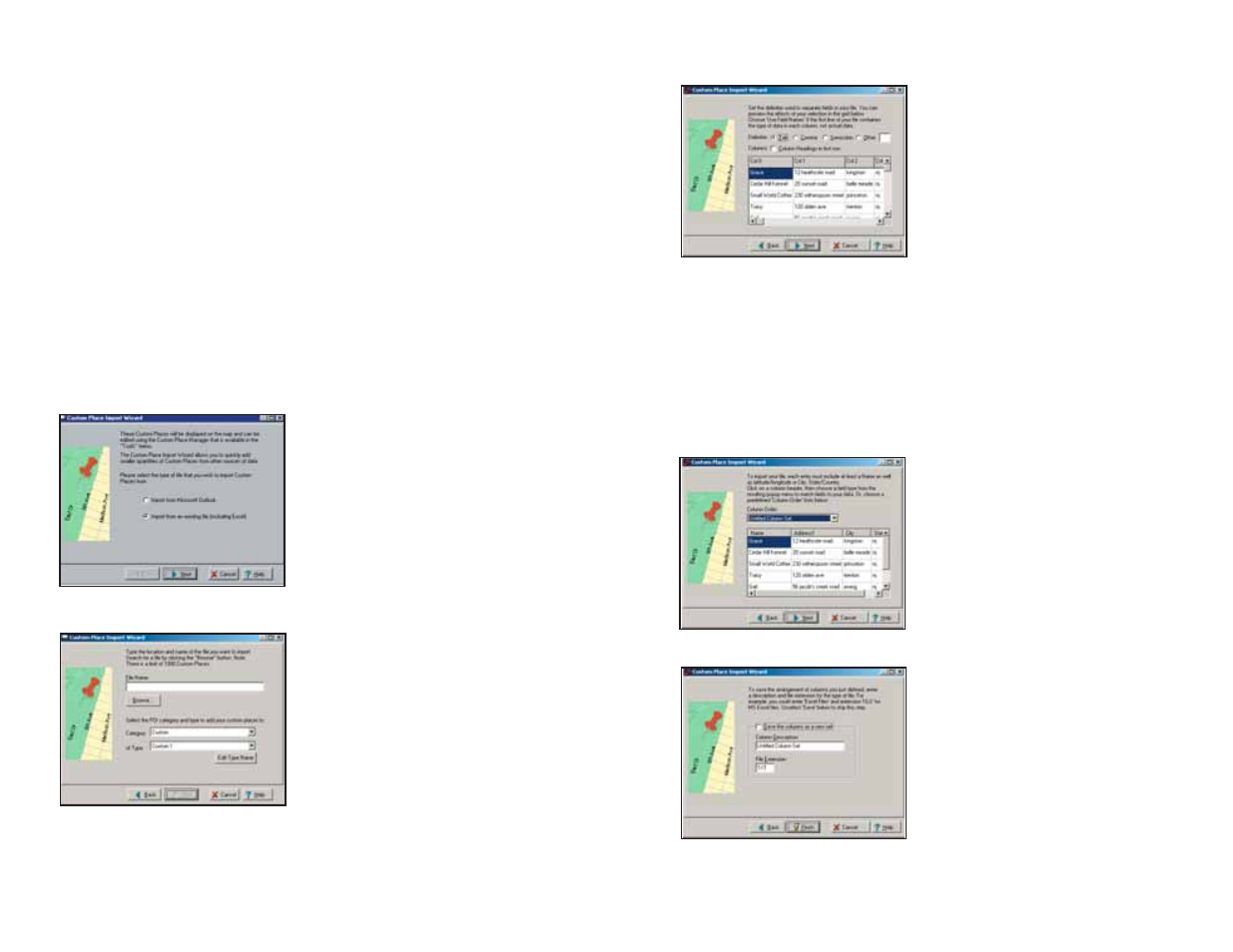 Importing custom places | ALK Technologies Pocket PC 6 Bluetooth User Manual | Page 15 / 58